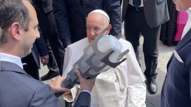 la Fiaccola benedetta da Papa Francesco