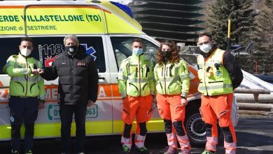 un’ambulanza fissa 118 sestriere