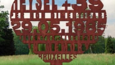 monumento in memoria delle vittime dell'Heysel