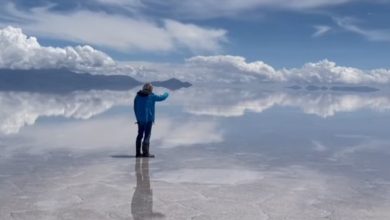 effetto specchio del Salar de Uyuni
