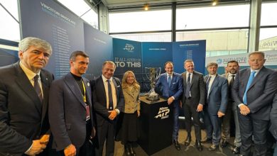 Giorgia Meloni allo spazio Piemonte Vinitaly